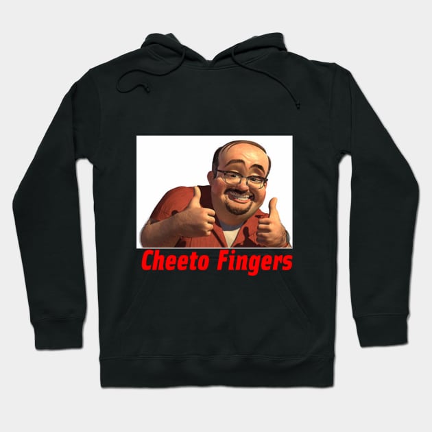 Cheeto Fingers Hoodie by Inthecloudss_